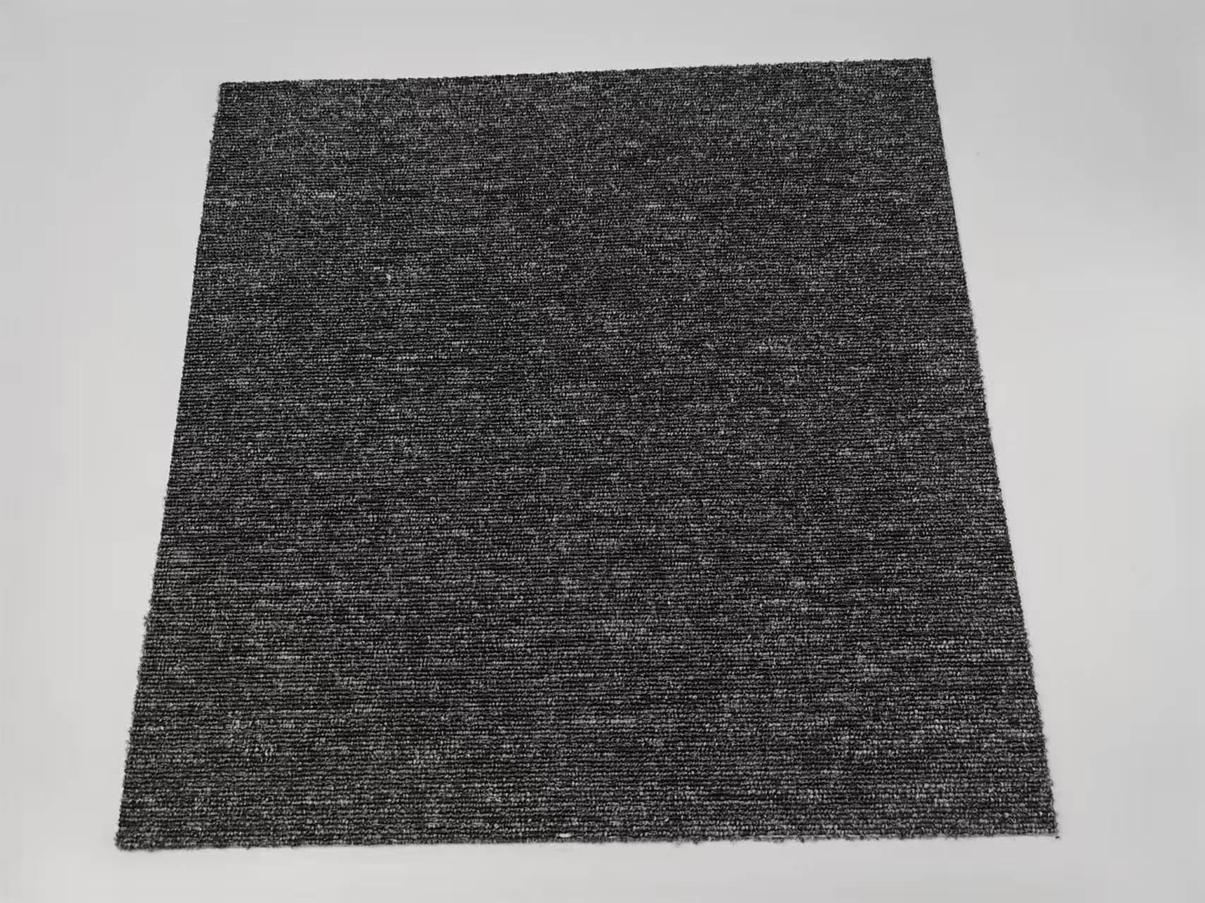 Textilplattor Heltäckningsmatta Golvplattor Mattplattor Kontor Klassrum Matta Kontorsgolv Renovering svart färg